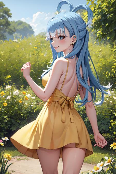 01481-97644777-masterpiece, best quality, absurdres, perfect anatomy, 1girl, solo, KoboKanaeru, earrings, ear piercing, from behind, (yellow su.png